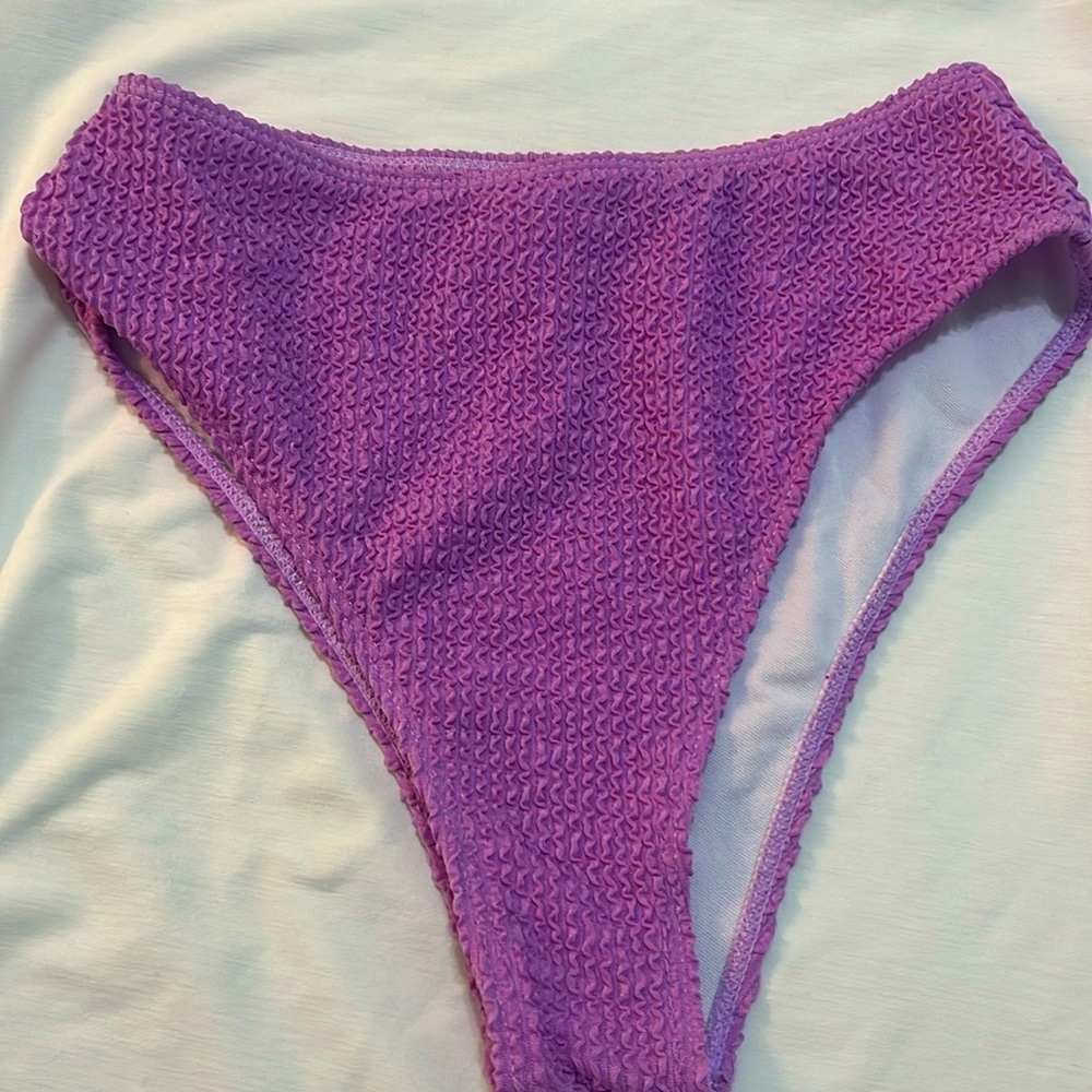 Purple bikini bottoms